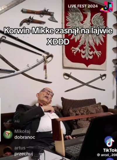 Most technologically advanced V4 politician (forgot to turn off the live)