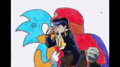 josuke greeting a masterpiece