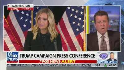 Fox News cuts away from Trump's press secretary as she makes allegations of voter fraud without evidence