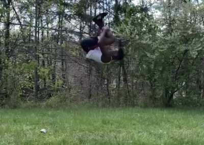 HMRB while i do the third ever standing double backflip