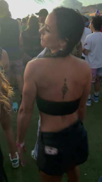 Flashed my tits at a show! 