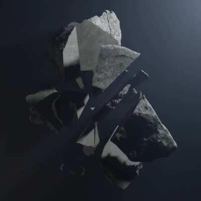 Rock slicing animation
