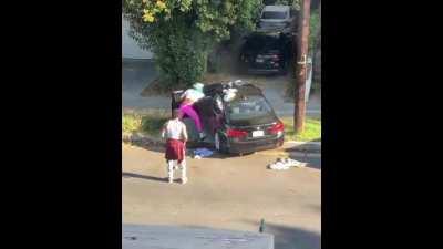 Burn a car is never a good idea