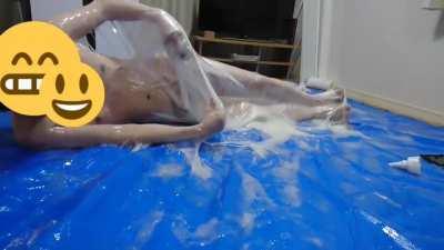 Just a man doing...I don't know what