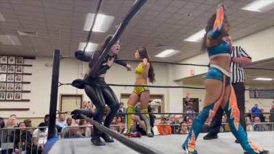 Amara Voyd will have definitely suffered boobs pain that night...