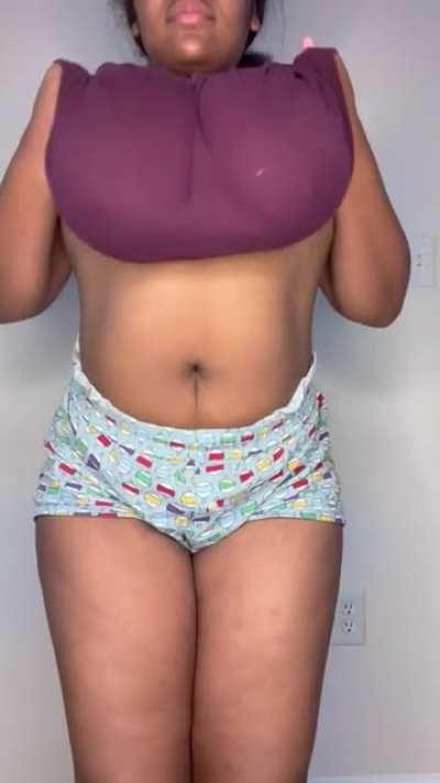 My pjs aren’t that flattering but my tits are