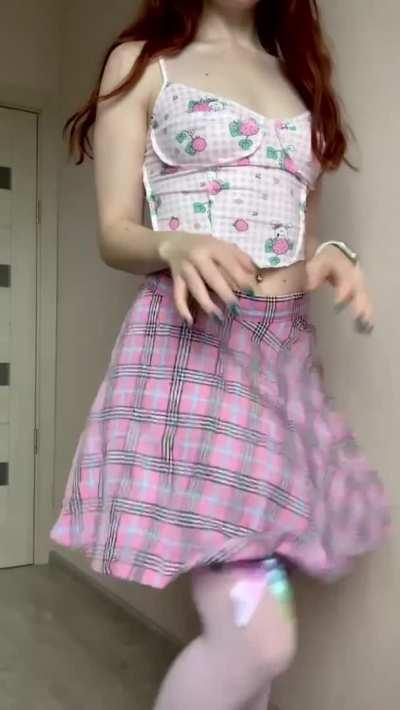 [F] I hope daddy likes my new look