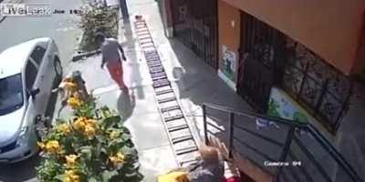 Moving a ladder that's in your way