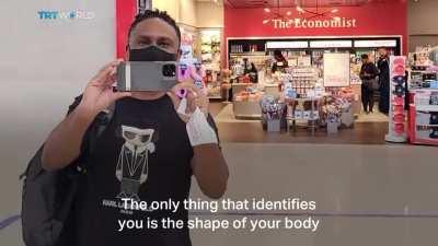 ‘Parallel Reality’ at the airport: High-tech screen displays personal flight info to multiple travelers