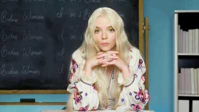 PoV : Anya Taylor-Joy is your sexy Spanish teacher.