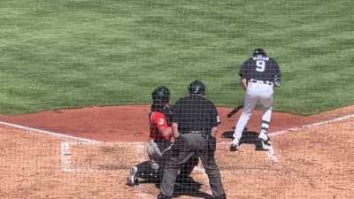 [Highlight] [Highlight] Nick Maton gets brushed back with a high and inside pitch, but immediately gets back into the box to avoid an automatic strike