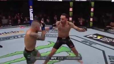 Some significant strikes and moments from Max Holloway vs Alexander Volkanovski 1, they rematch at UFC 251