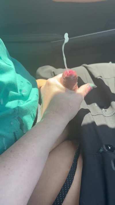 Just a little milking session. Couldn’t wait till we got to his place! 💦