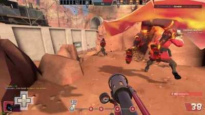 Someone yelled in all talk voice chat and I thought it sounded like Peppino(pizza tower)