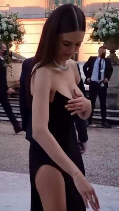 Nina Dobrev needs two naughty buds to fuck her together