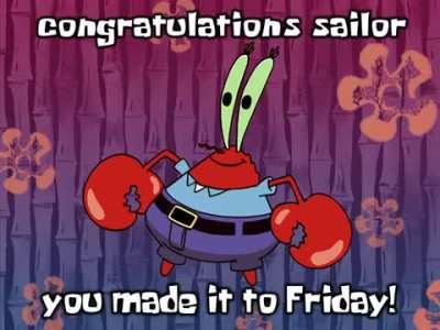 Congrats sailor