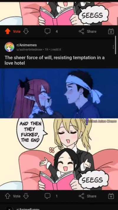 Anime subreddits be like