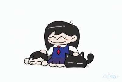 Mari is the best at petting :3