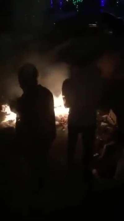 WCGW If Someone Plays With Sparklers Near A Christmas Tree In The House