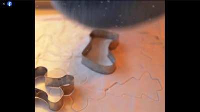 Sharkie makes cookies