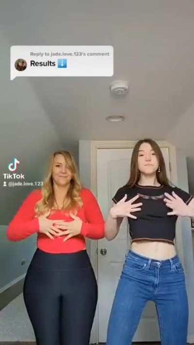 Taught my mama this TikTok dance!