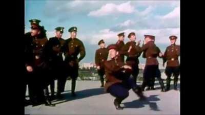 Russian Soldiers Performing An Incredible Dance
