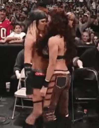 Ashley Massaro and Melina Staredown 🔥🔥🔥🔥🔥