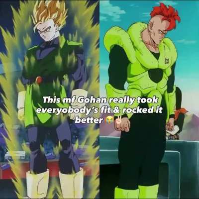 Gohan wearing other characters outfits better
