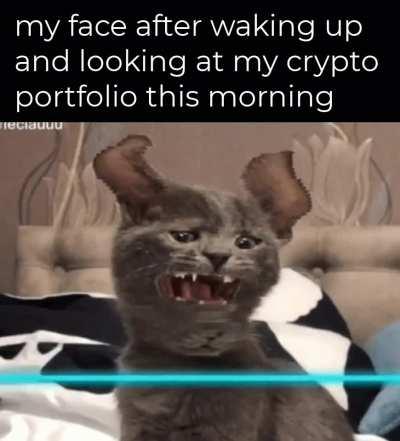 My face this morning: