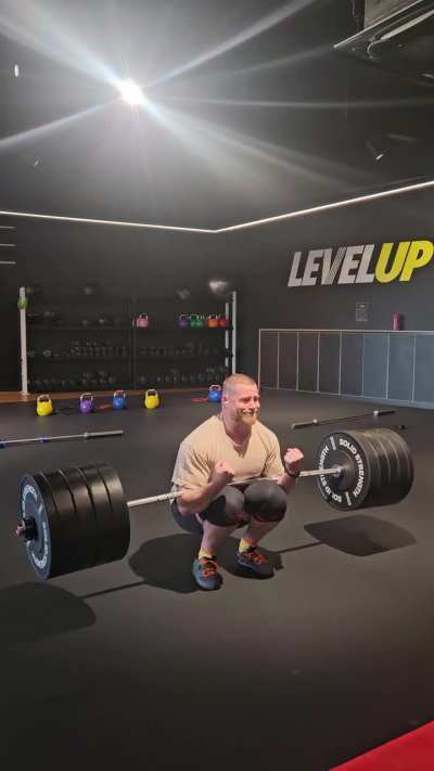 Deadlift to Zercher Squat 200kg