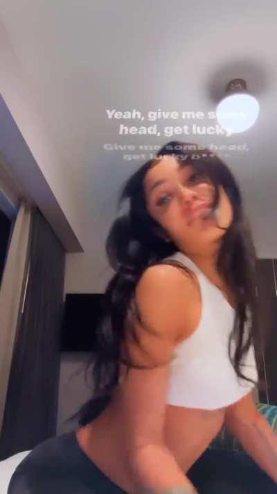 Coi arching her back for us