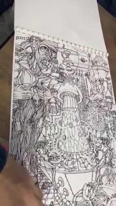 my new psychedelic colorbook A3 size