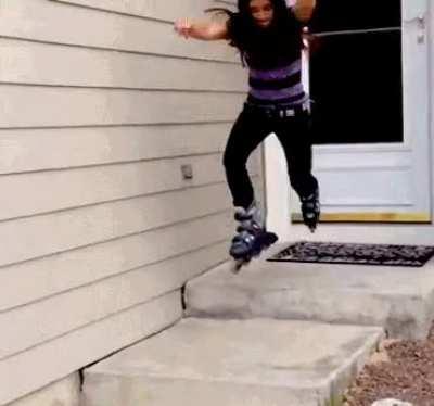 HMJB while I try out my new rollerblades.