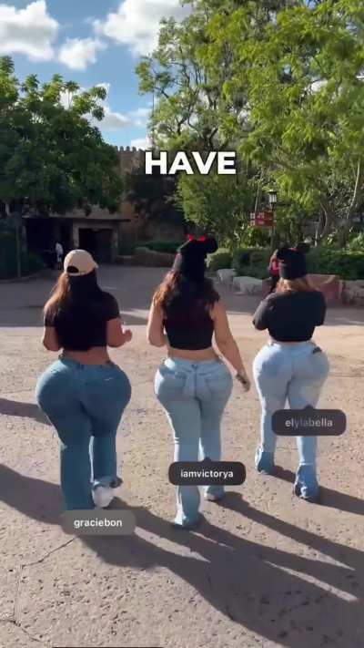 Even with the extra bbl Vicky still smaller than Ely and Gracie is bigger than both combined 