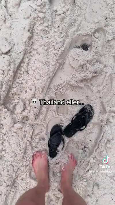 On the beach in Thailand