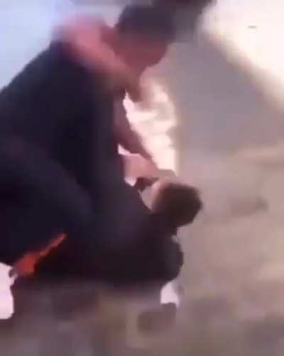 Dude tries to beat up girl and gets fucked up