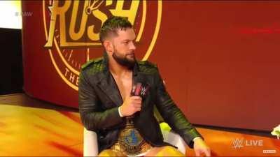 Lio Rush c*ck blocks Finn Balor (Raw 02/25/19)