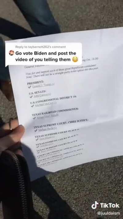 Girl telling her republican parents who she voted for