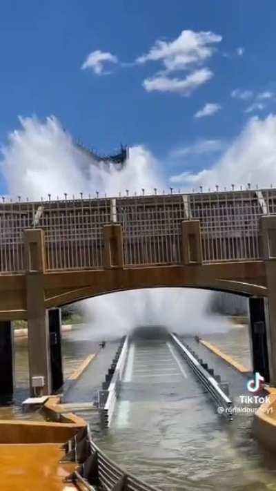 This is why I don't stand in the splash zone.....