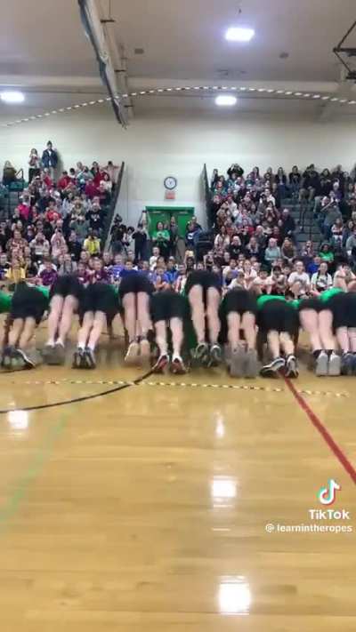 Insanely cool skipping rope trick