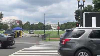 Magnificent view of the White House this afternoon...