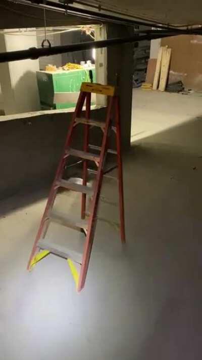 I turn around and my ladder is walking away from my job site!
