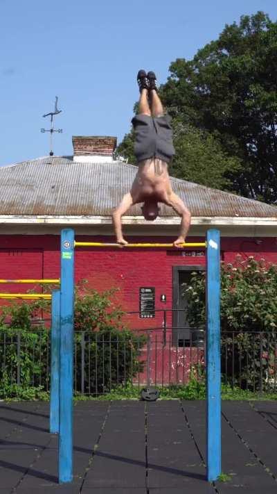 This guy working out his titties.