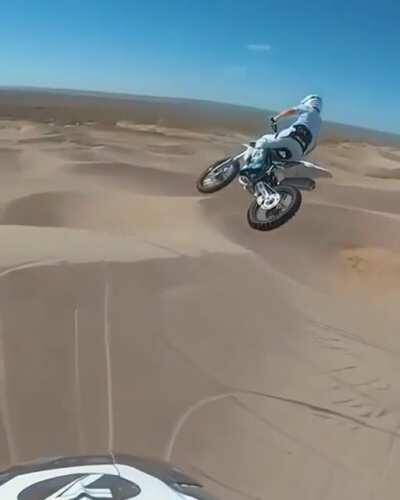 Great dirt bike jumps require an equally great rider with a GoPro