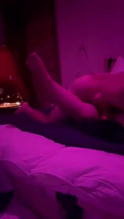 Her boyfriend sent her over to the party at my place and I took good care of her.