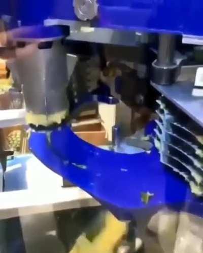 This Pineapple corer/slicer/dicer in a German supermarket.