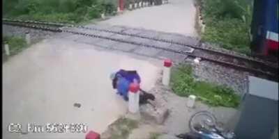 Woman Breaks Her Back After Getting Hit By Train
