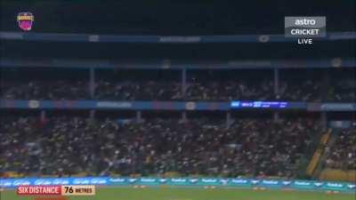 Ellyse Perry breaks the glass of the car for display with a six in RCB vs UPW match - WPL 2024.