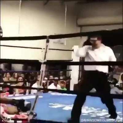 He was out on his feet lmao