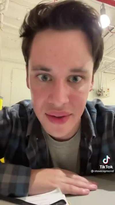 Lizard boy tries crack for the first time.